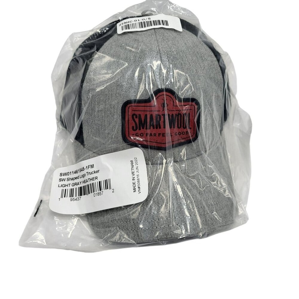 Smartwool Truckers Hat Front Logo Snapback Mesh Grey Unisex Adult One Size - Picture 5 of 16